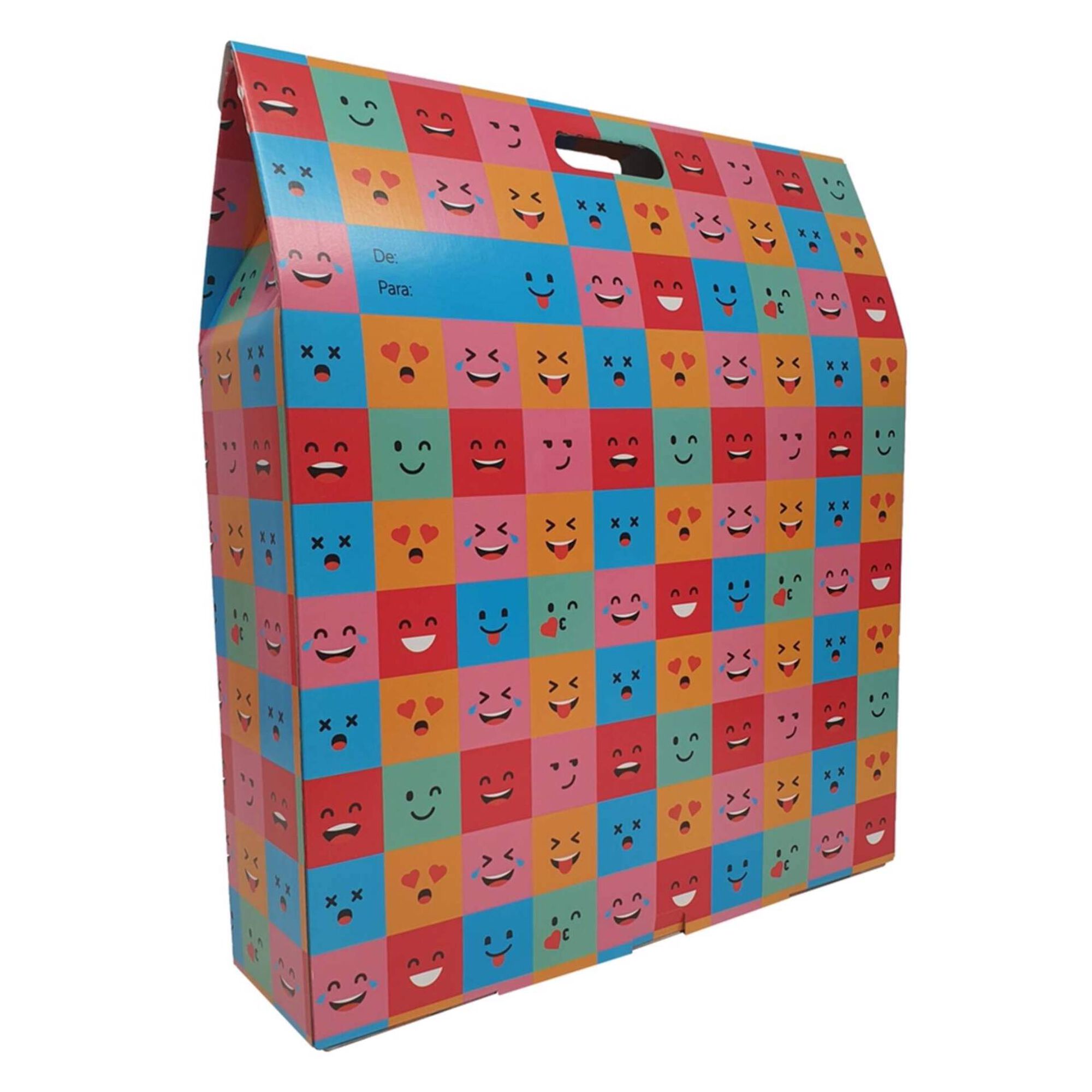 Embrulho Caras Felizes - Envelope em Cartão Grande 60x53x10cm Embrulho Caras Felizes - Envelope em Cartão Grande 60x53x10cm