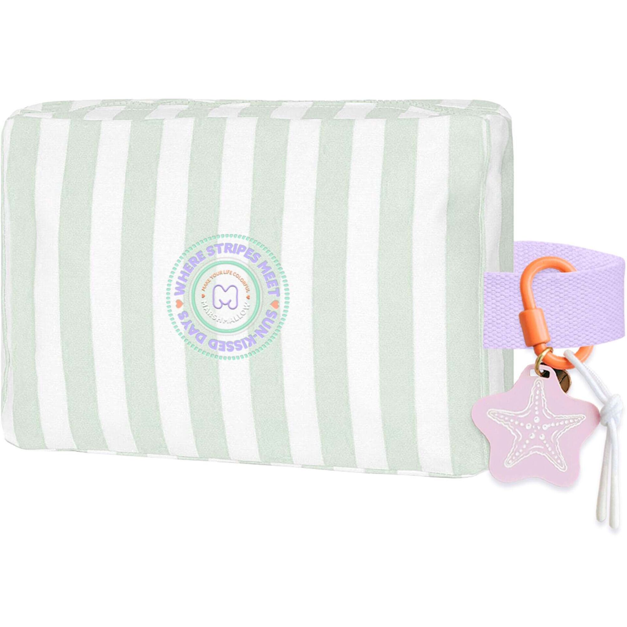 Necessaire Striped Love Menta Marshmallow
