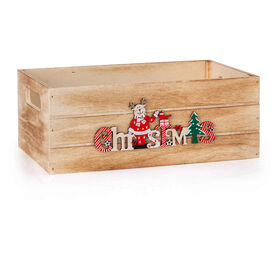 Caixa Decorativa 26x16cm Madeira Natural