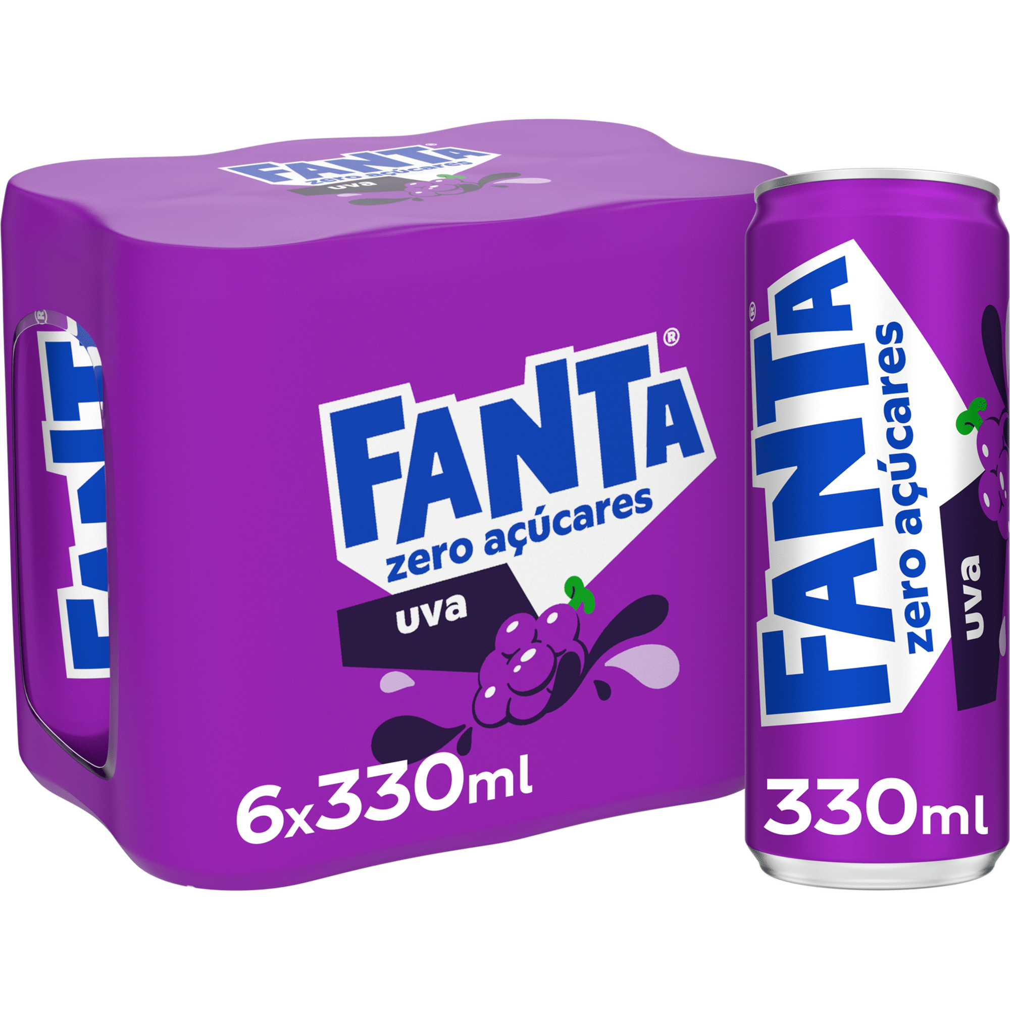 Refrigerante com G&aacute;s em Lata Uva sem A&ccedil;&uacute;car Fanta
