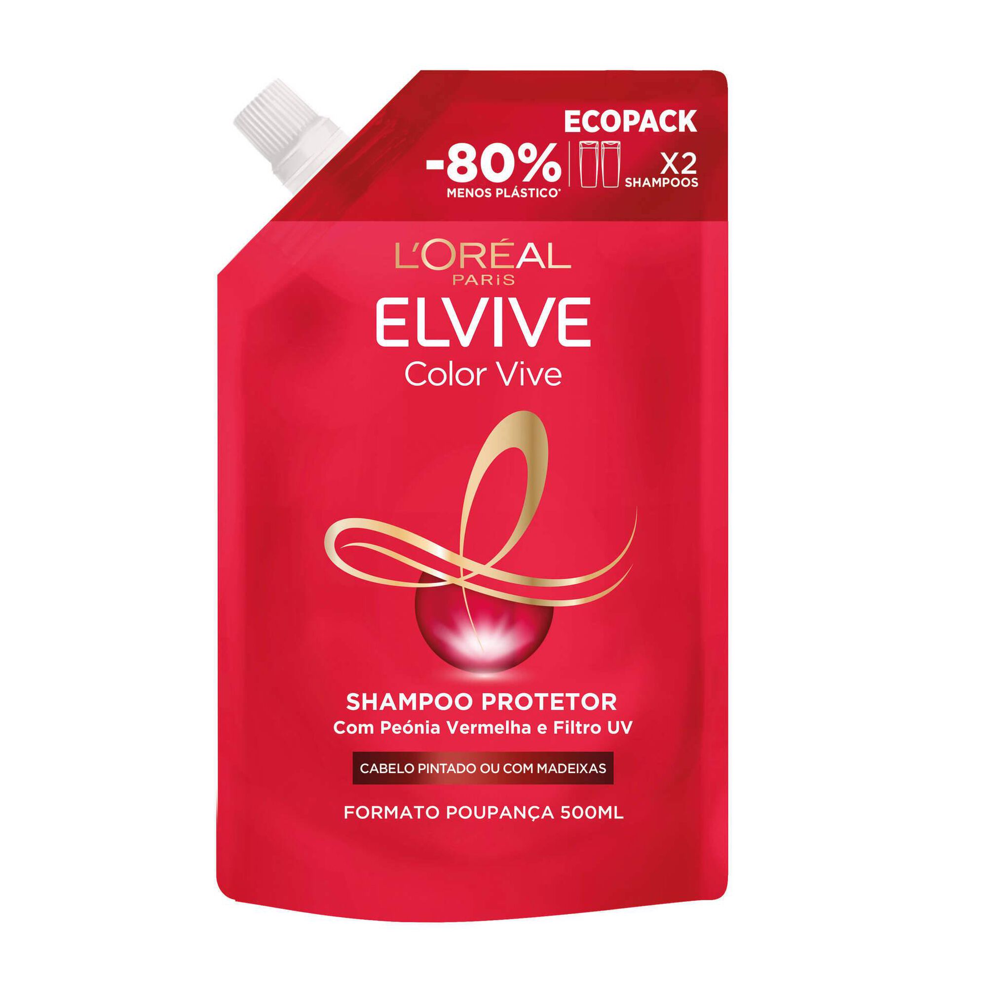Champô Elvive Eco Recarga Color Vive Elvive L'Oréal Paris emb. 500 ml