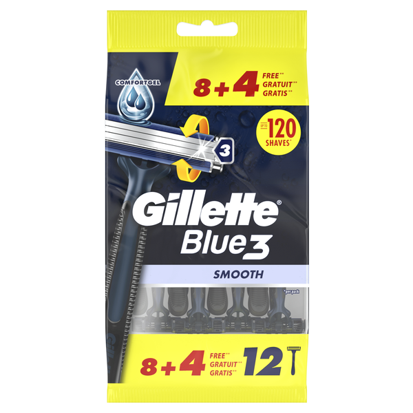 Lâminas Descartáveis Blue3 Smooth Gillette
