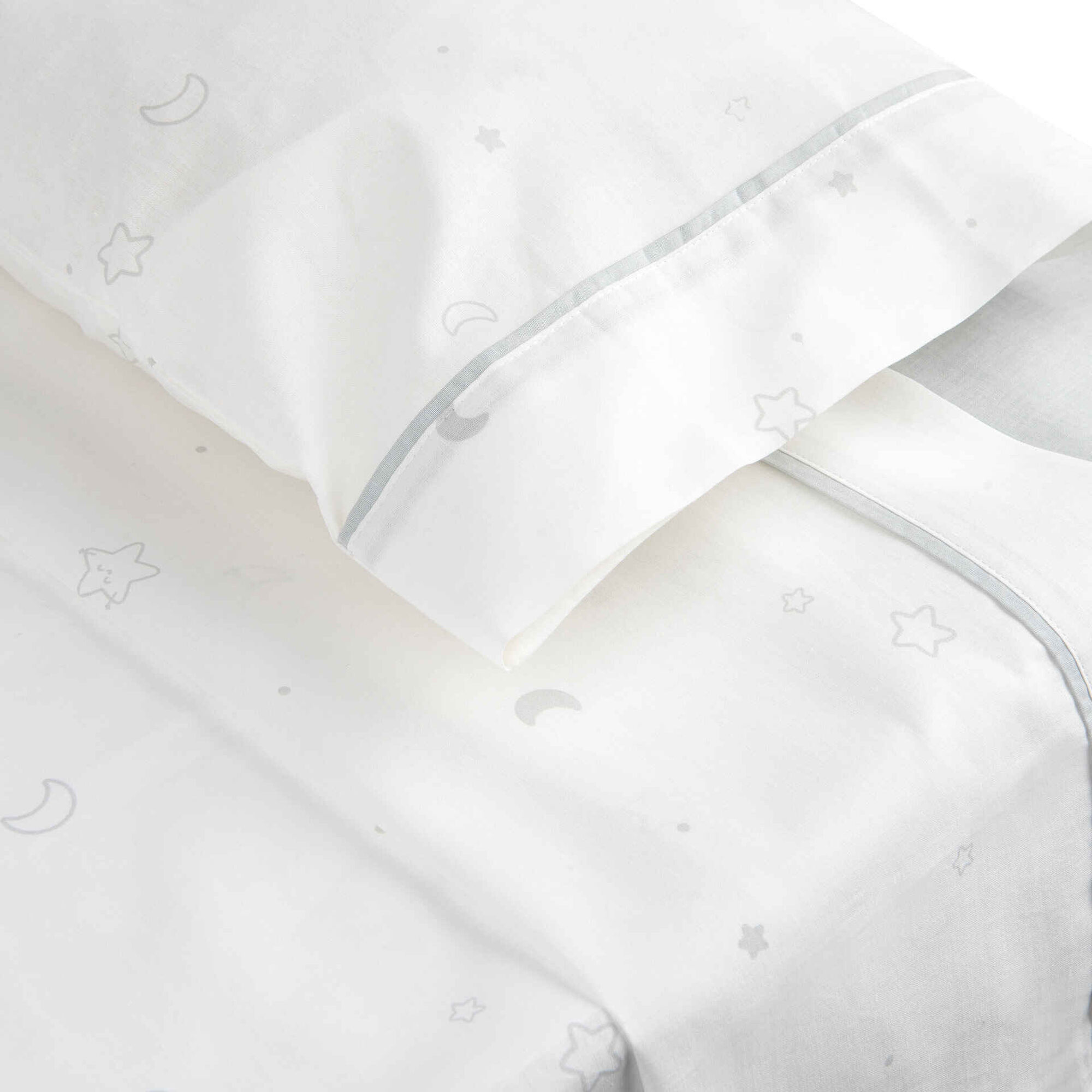 Conjunto 2 Lençóis Estrelas Cinza