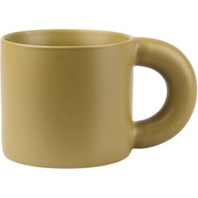 Caneca com Asa Grossa 330ml Verde Casa em Flor Kasa
