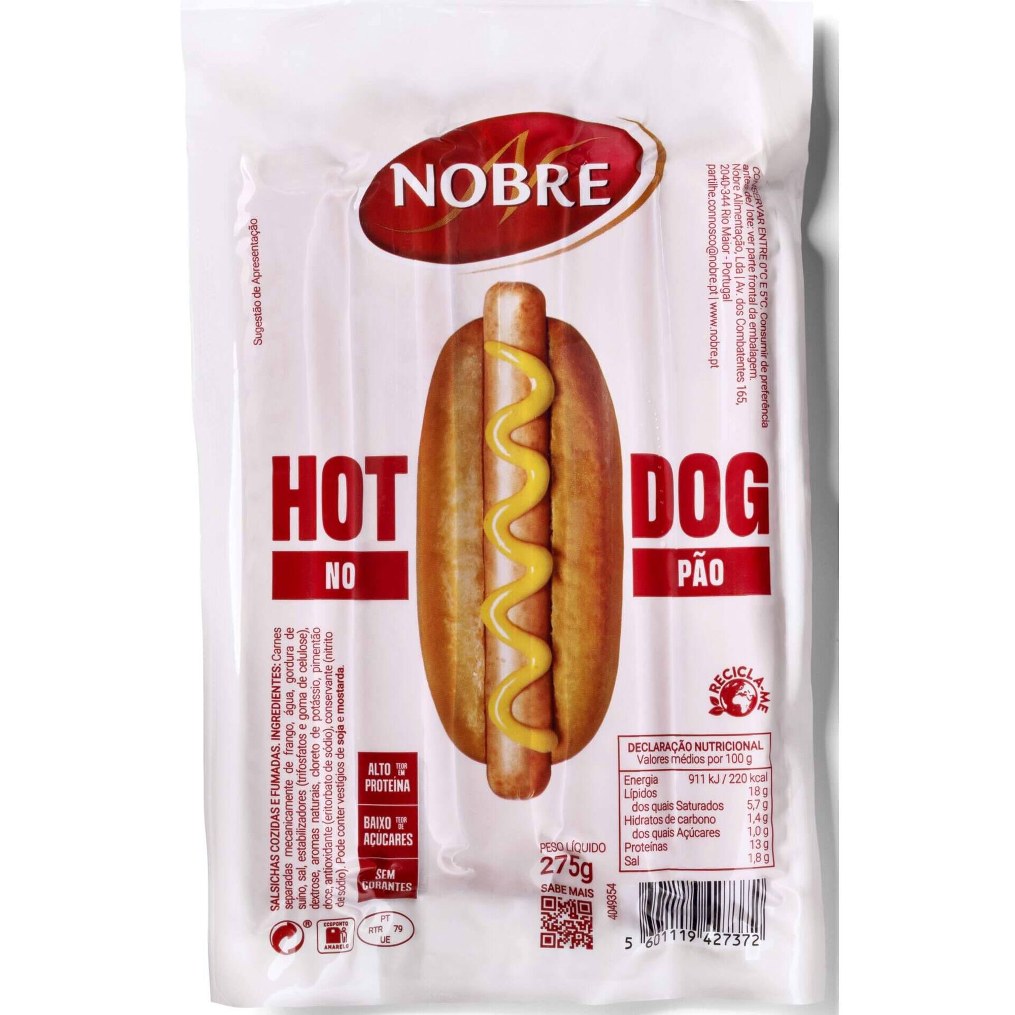 Salsicha de Cachorro no P&atilde;o Nobre