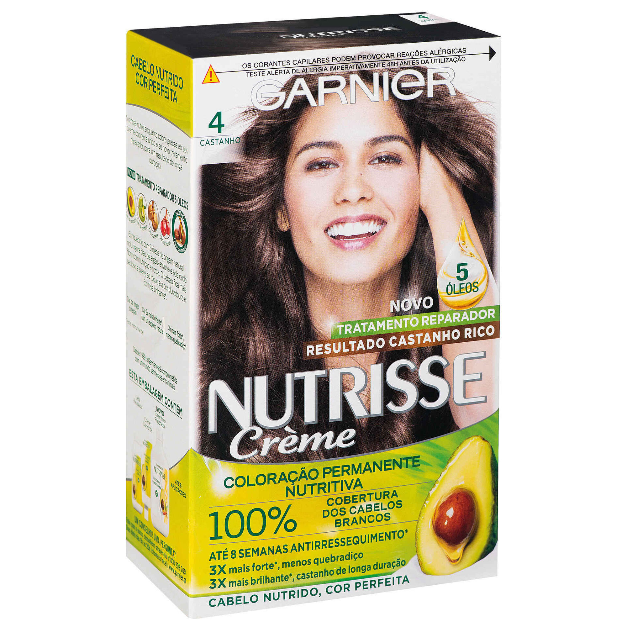 Coloração Permanente Nutrisse Creme Castanho 4