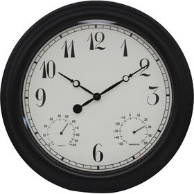 Relógio 40cm Vintage Preto e Branco