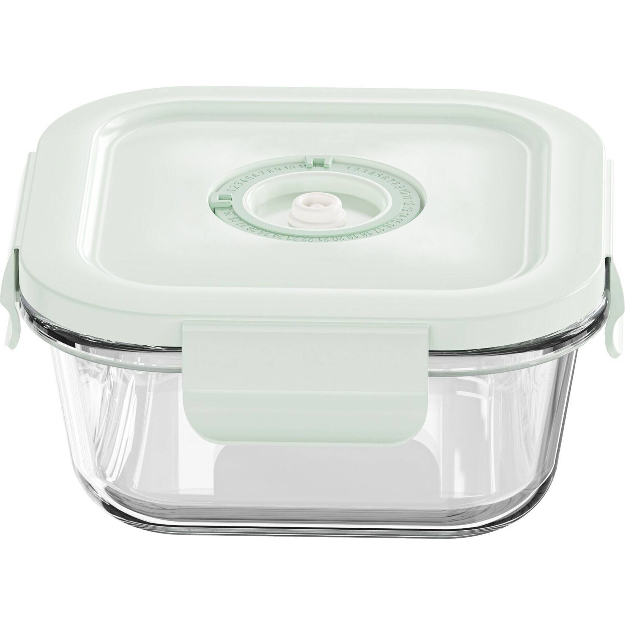 Caixa Vidro Quadrada 800ml com Vácuo