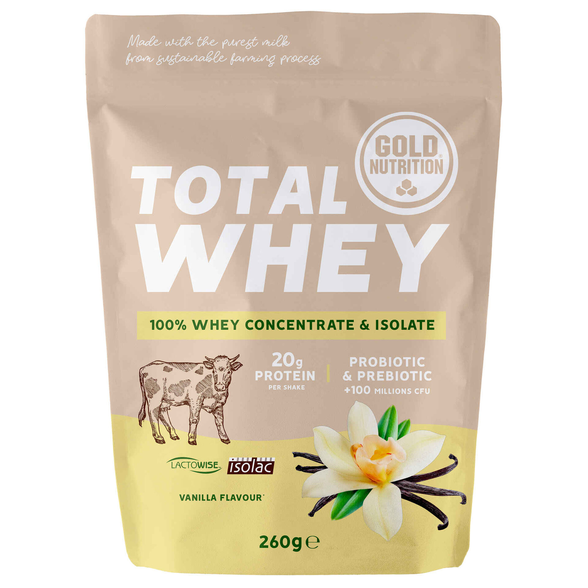 Total Whey Baunilha Gold Nutrition