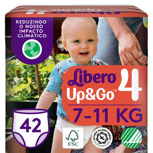 Fraldas Cueca Up&Go 7-11 kg T4 Libero