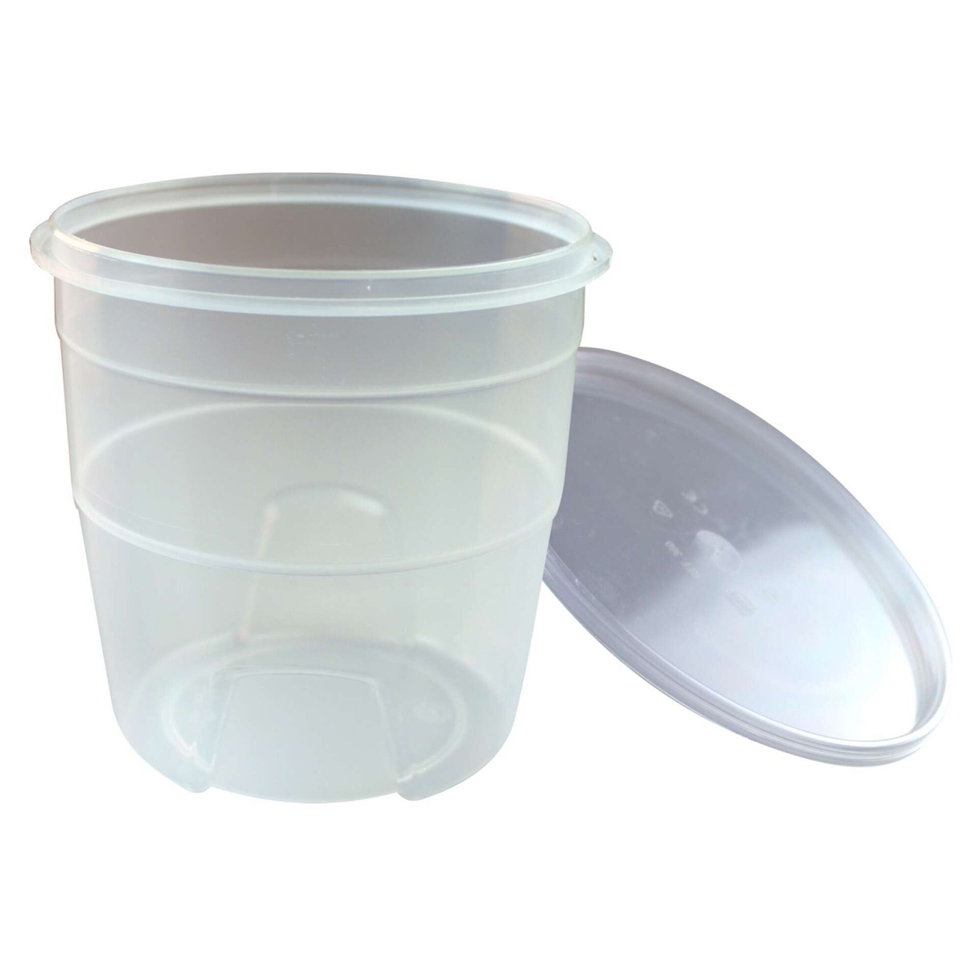 Taça Sopa Plástico com Tampa Transparente Taça Sopa Plástico com Tampa Transparente