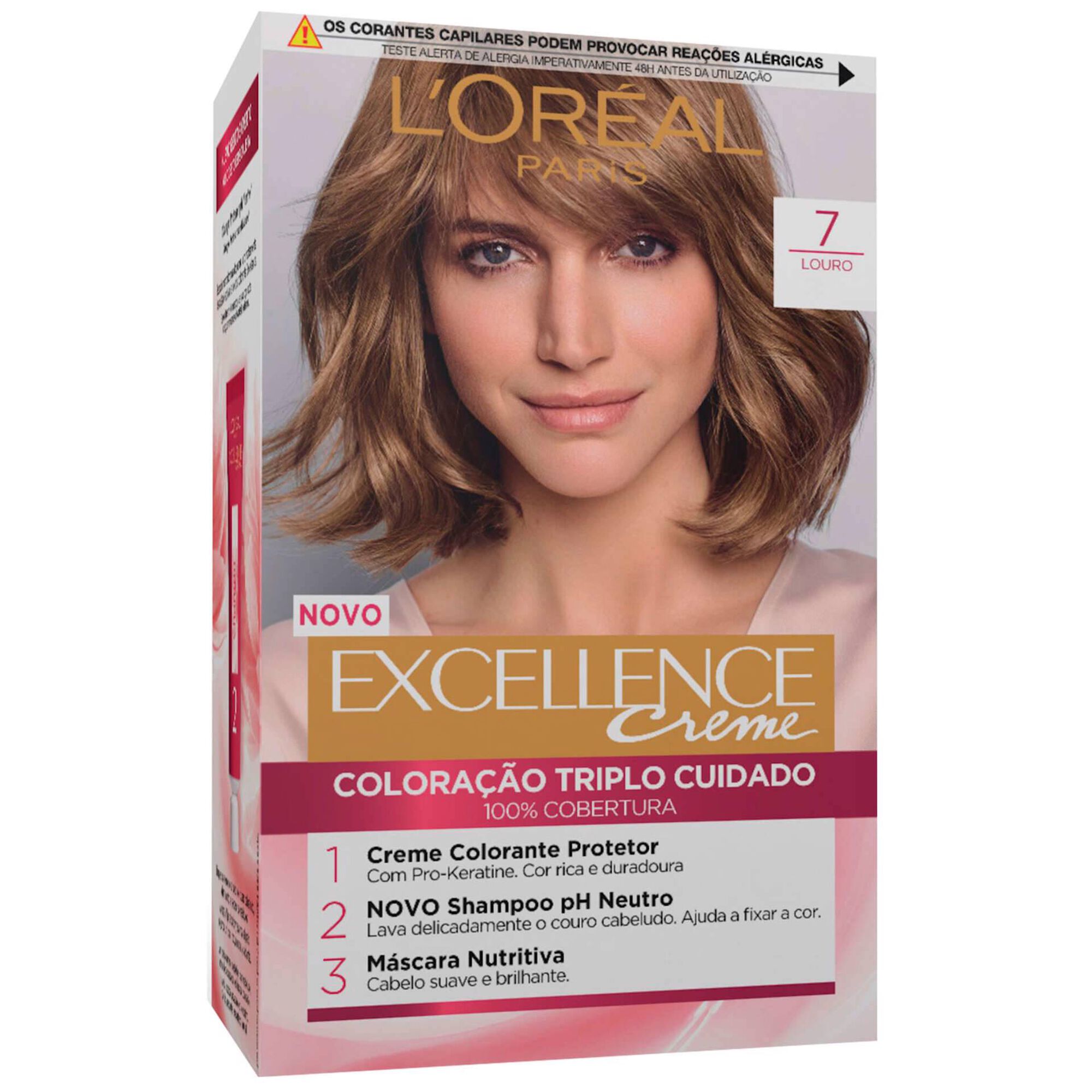 Coloração Permanente Excellence Creme Louro 7 Coloração Permanente Excellence Creme Louro 7