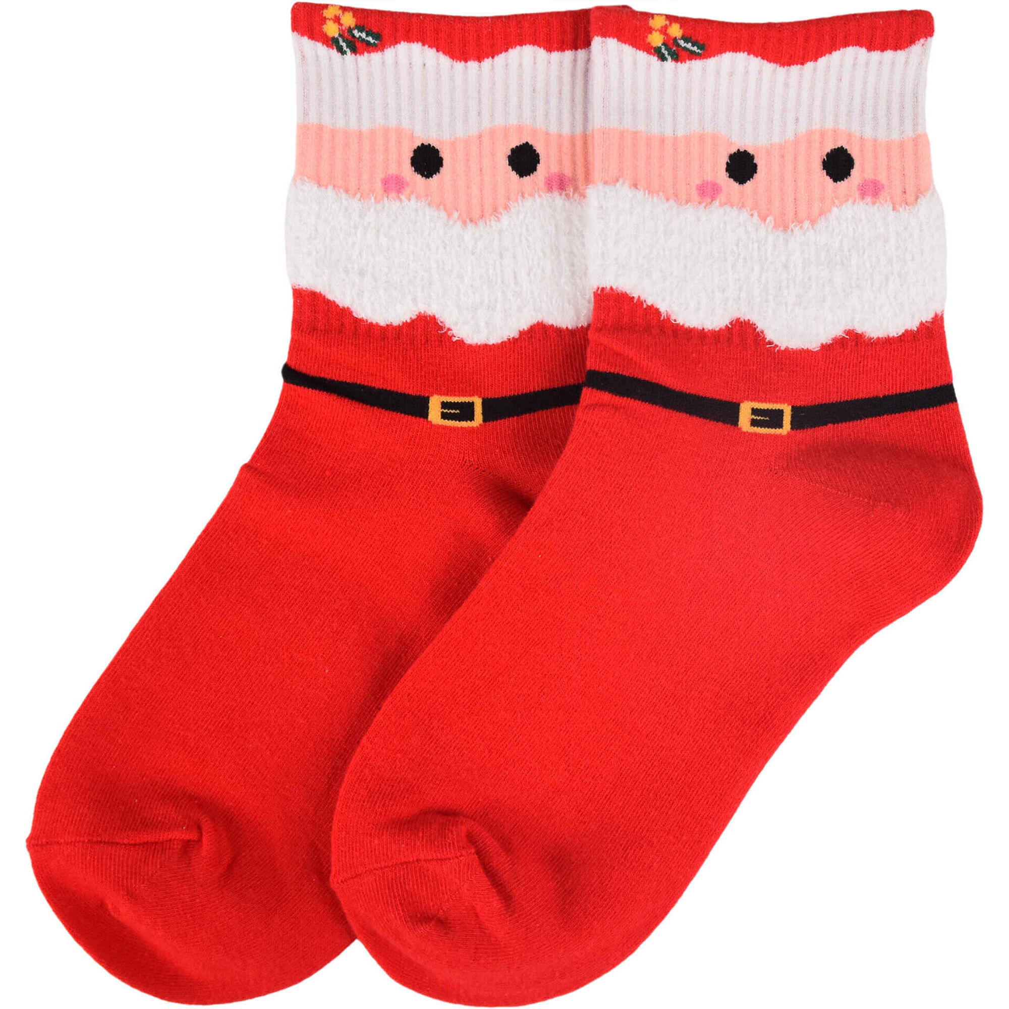 Conjunto 2 Pares Meias Natal Bazar&atilde;o