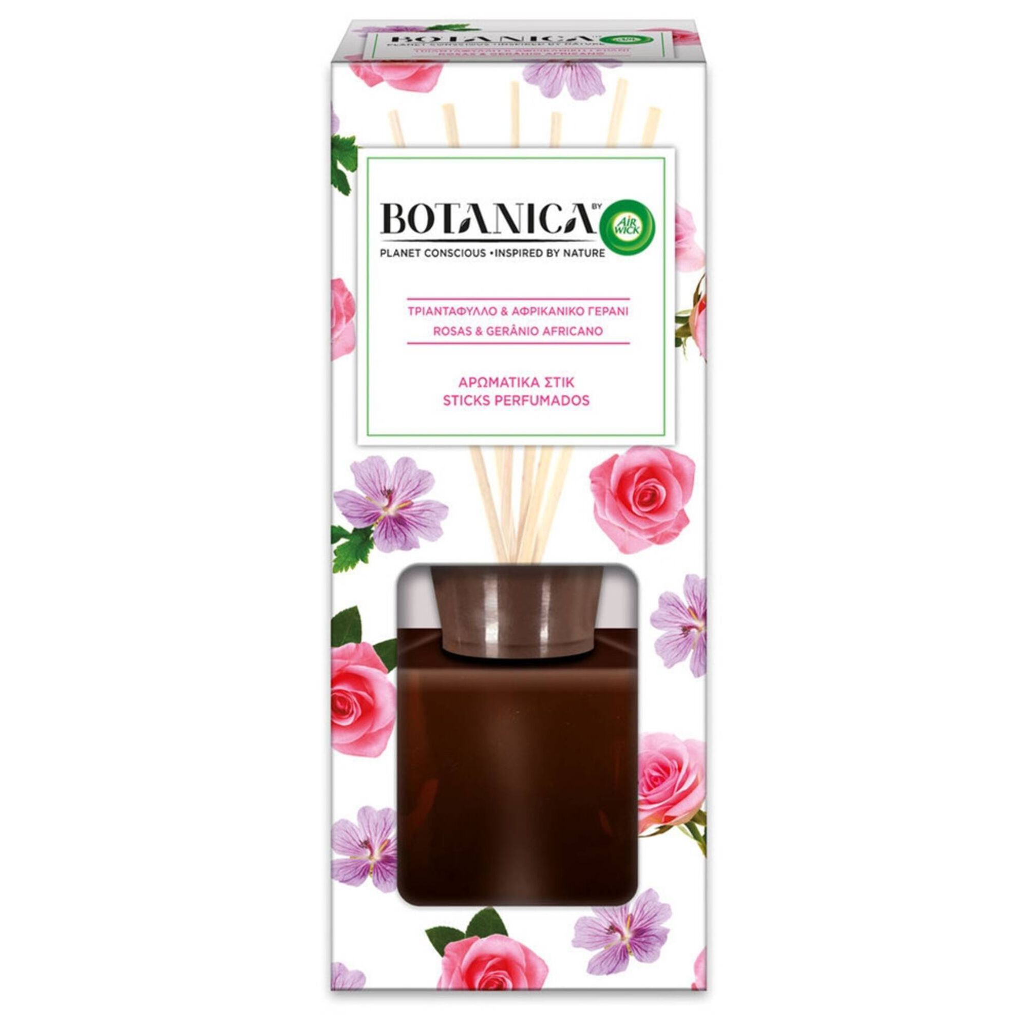 Ambientador Stick Perfumado Botânica Rosas e Gerânio Ambientador Stick Perfumado Botânica Rosas e Gerânio