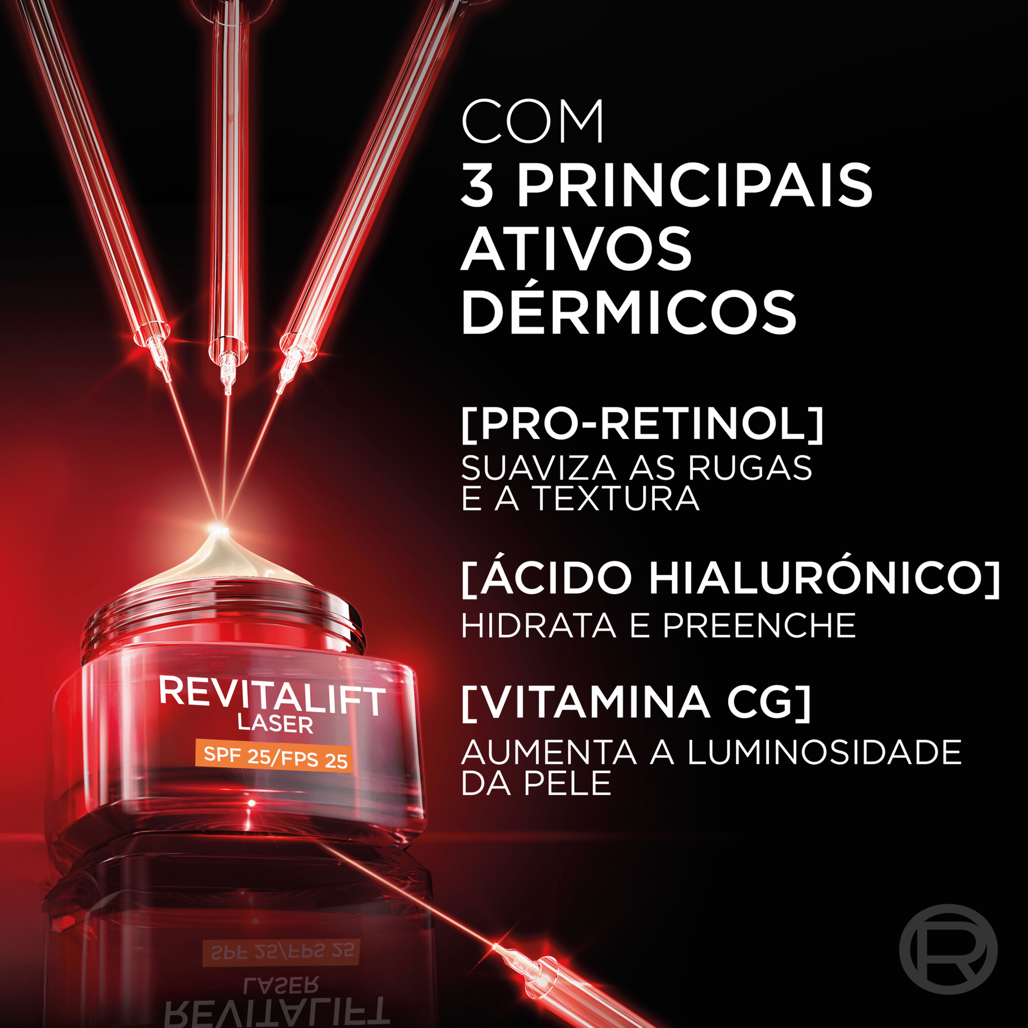 Creme de Rosto Dia Revitalift Laser FPS 25 40+ L'Or&eacute;al Paris