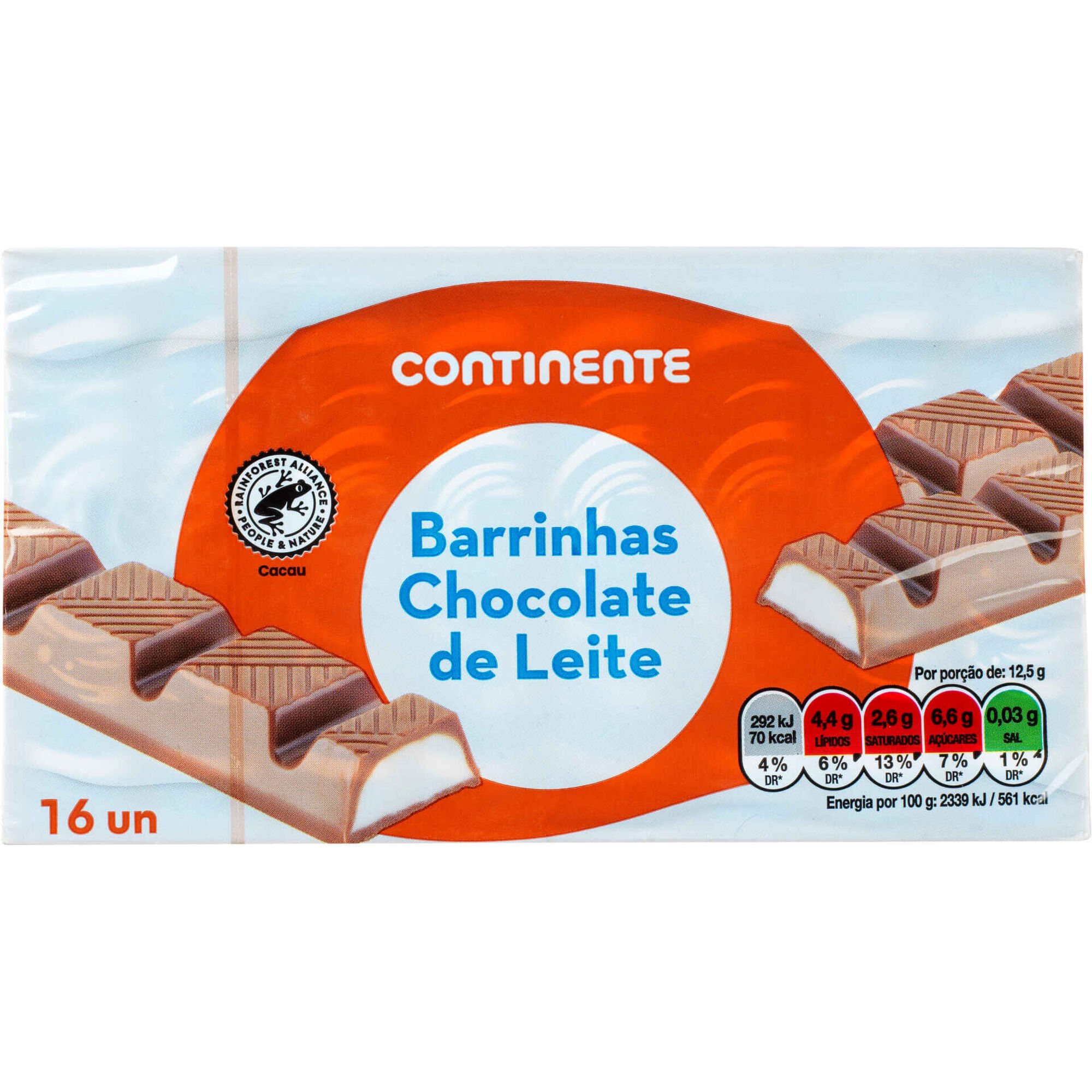 Barrinhas de Chocolate de Leite Barrinhas de Chocolate de Leite