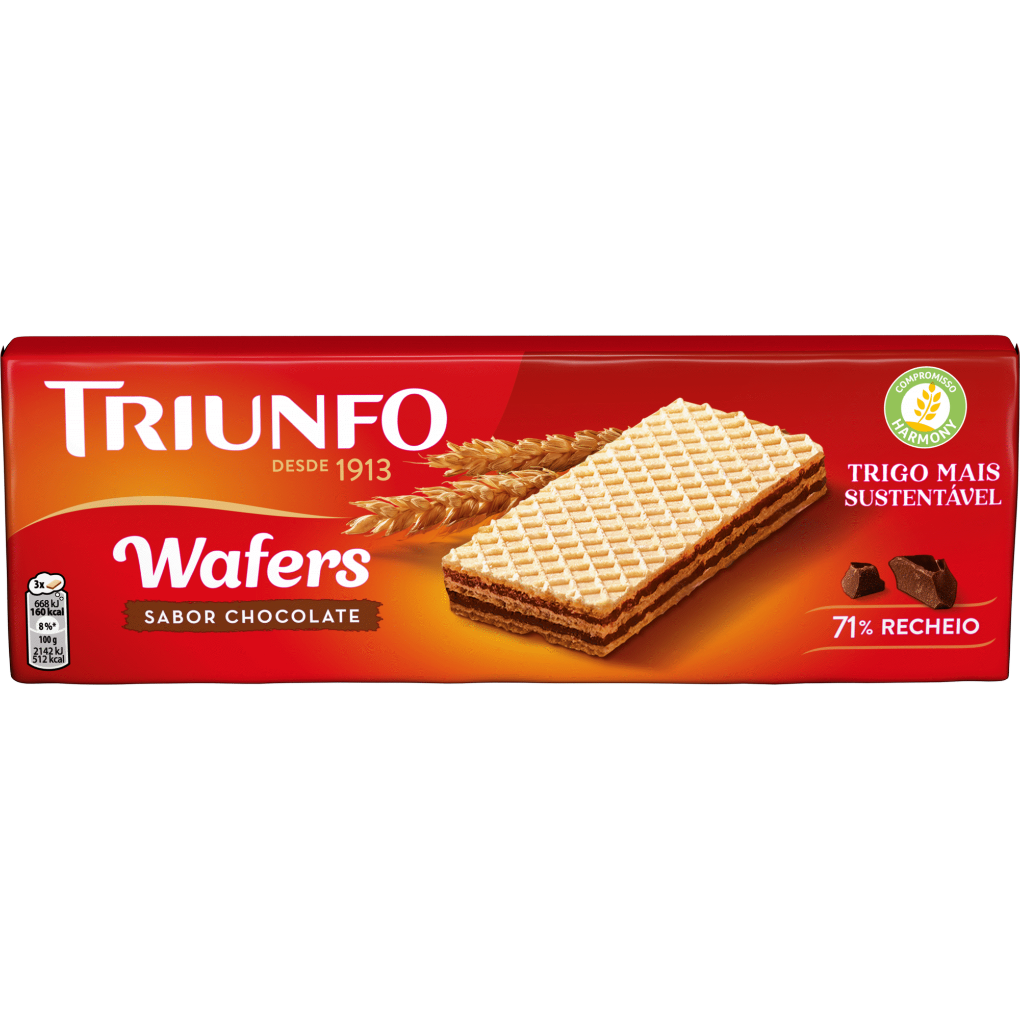 Bolachas Wafers com Recheio de Chocolate