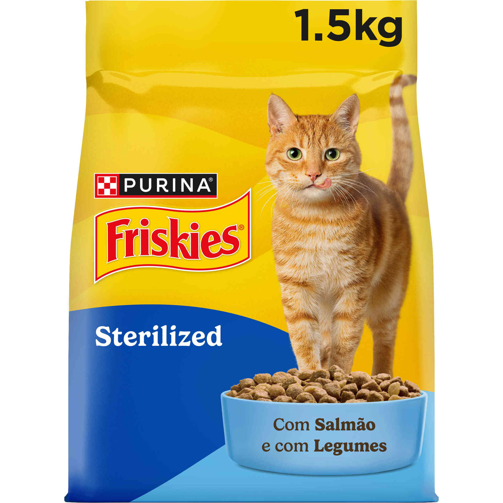 Ra&ccedil;&atilde;o para Gato Adulto Esterilizado Salm&atilde;o Purina Friskies