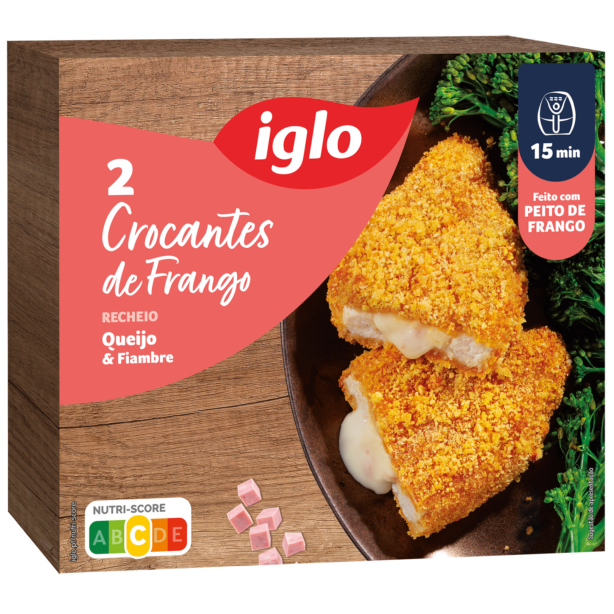 Crocantes de Frango Recheados Queijo e Fiambre Iglo