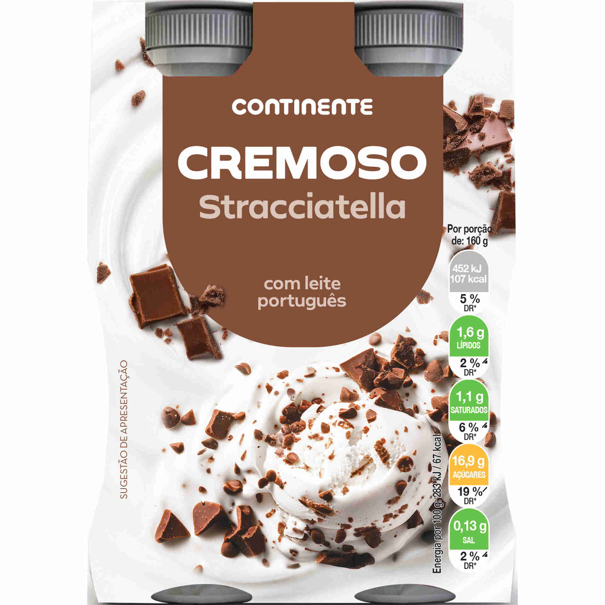 Iogurte L&iacute;quido Cremoso Stracciatella