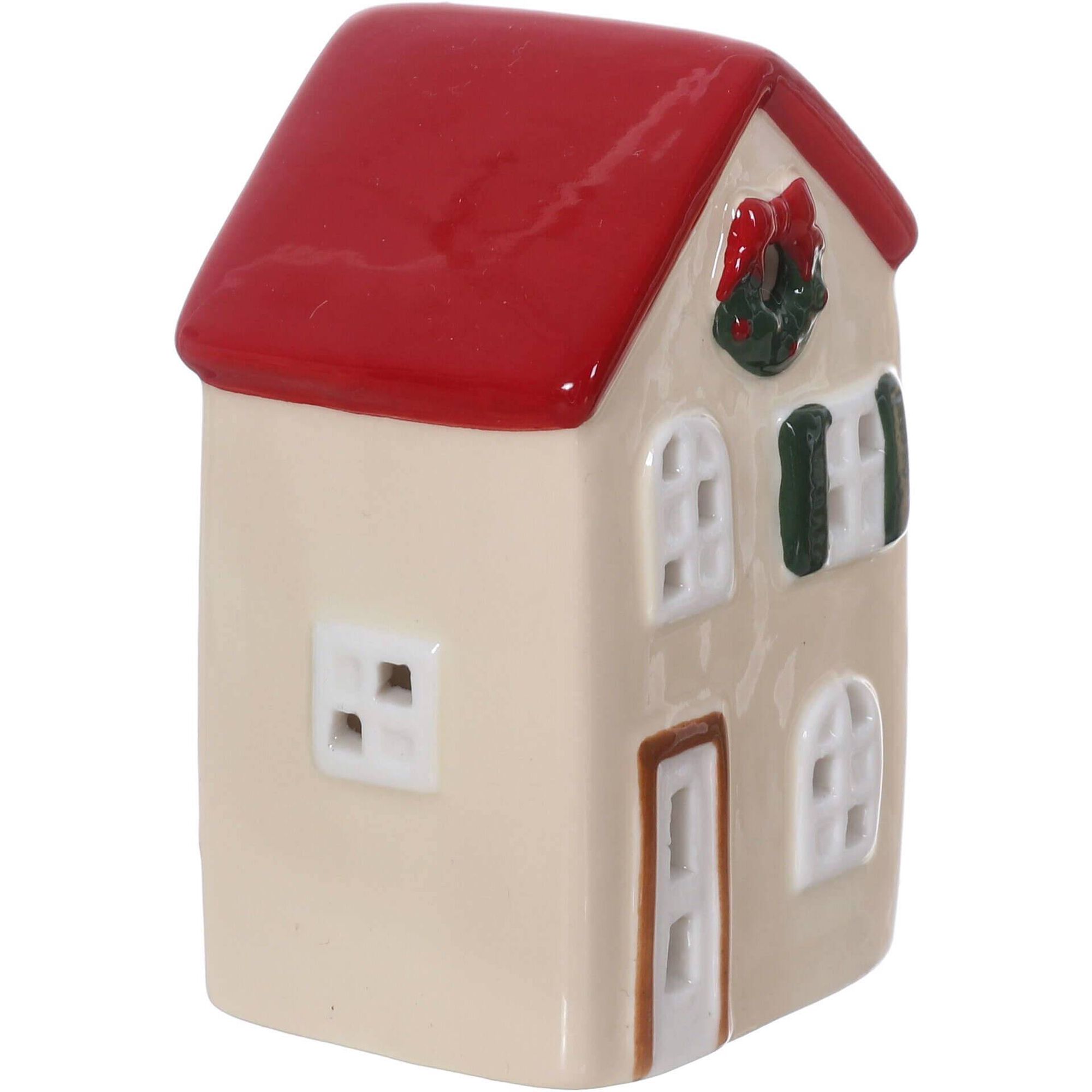 Casinha Cer&acirc;mica 10cm Bege Kasa