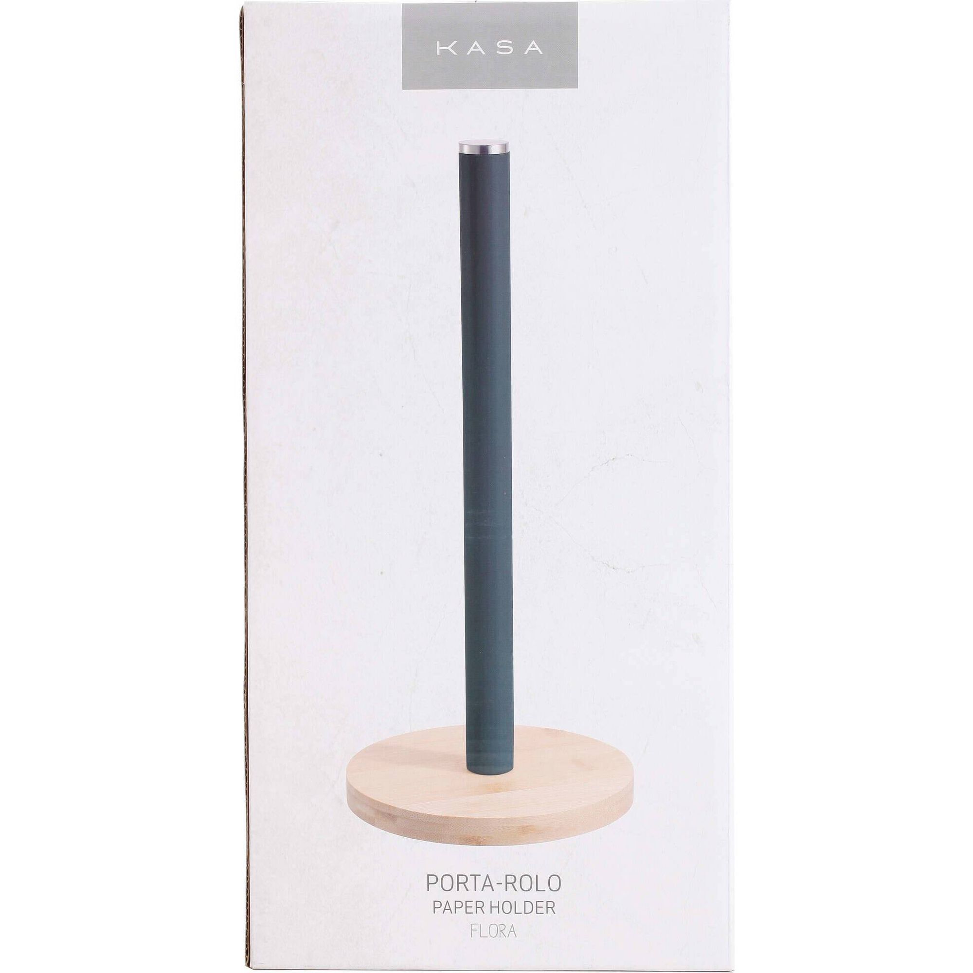 Porta Rolo Flora Azul Kasa