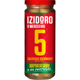 Salsichas Bockwurst Frasco 5 un Izidoro