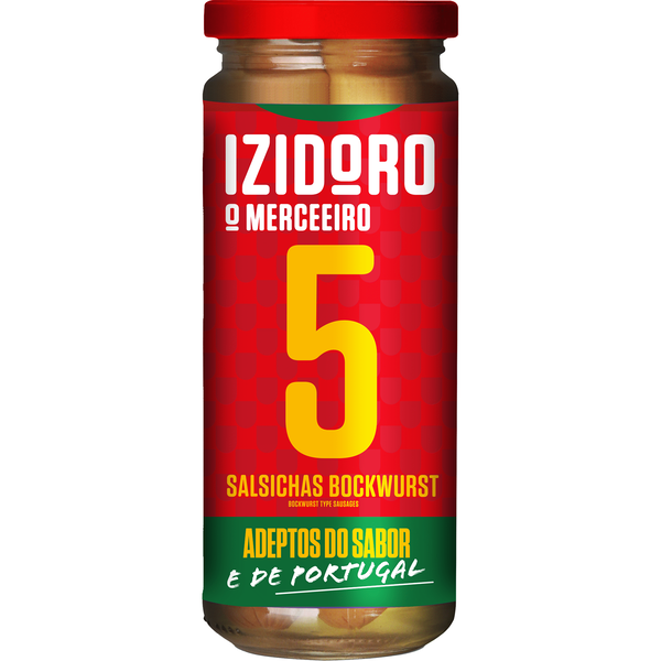 Salsichas Bockwurst Frasco 5 un Izidoro