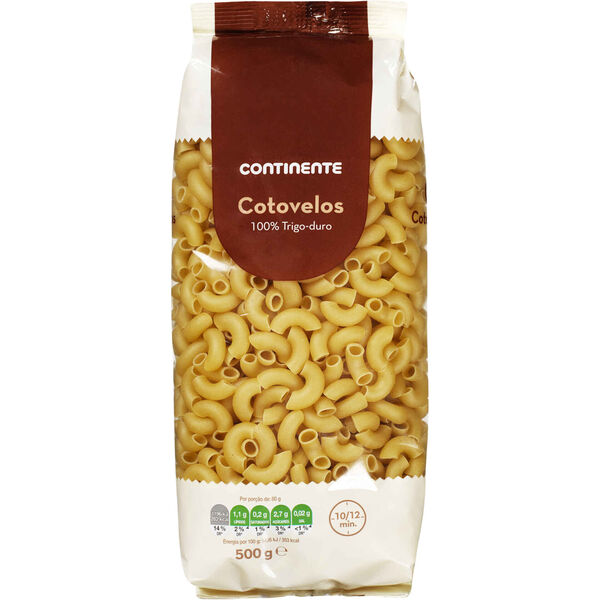 Massa Cotovelos Continente