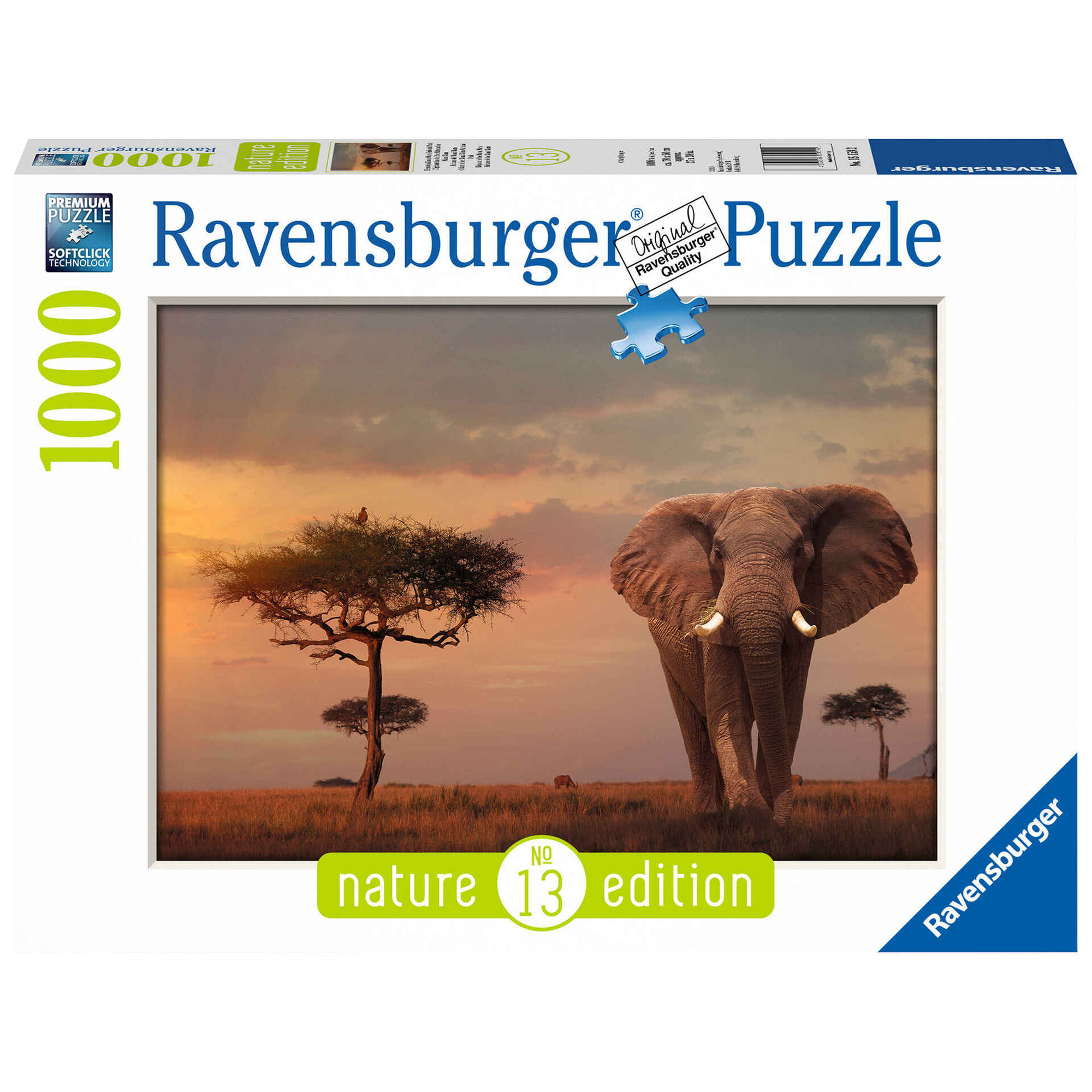Puzzle Elefante do Masai Mara 1000 Peças
