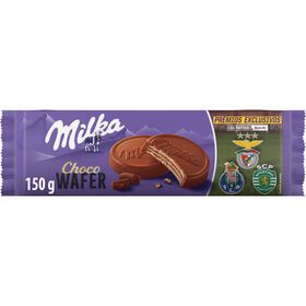 Bolachas Wafers de Chocolate de Leite Milka
