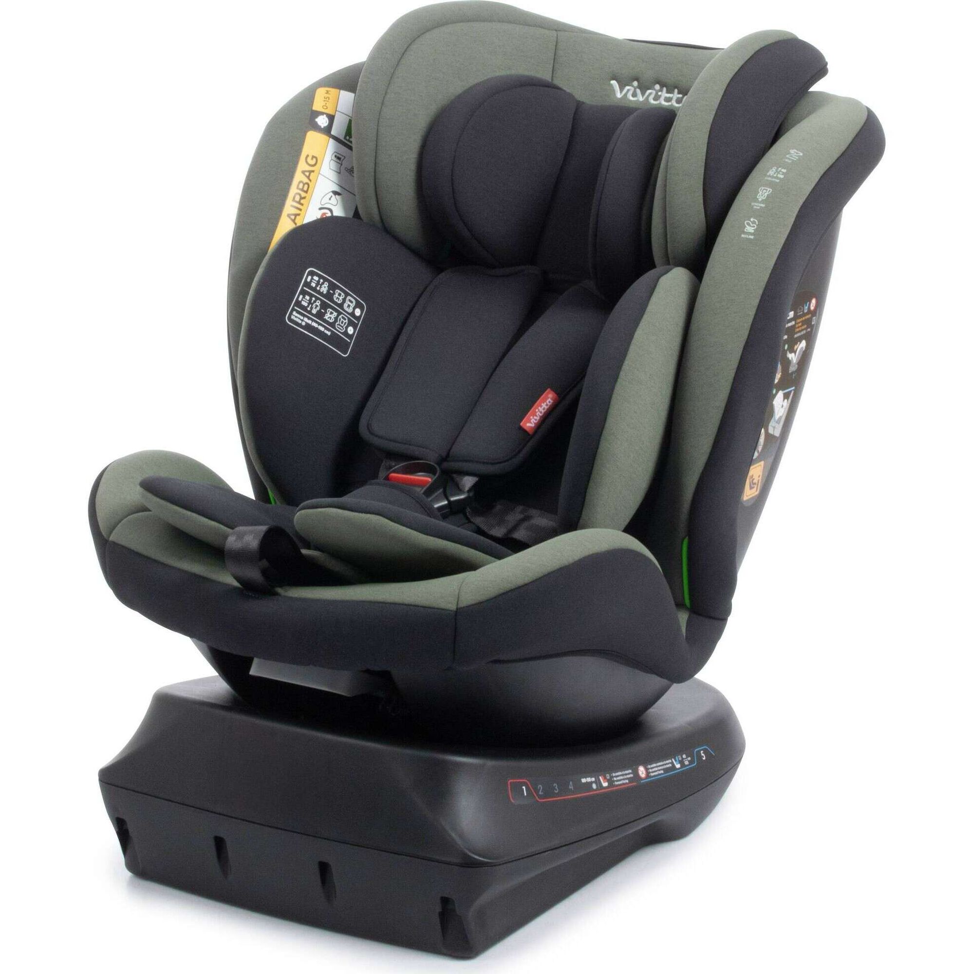 Cadeira Auto I-Size 40-150cm Sanna Ibelt Verde Vivitta