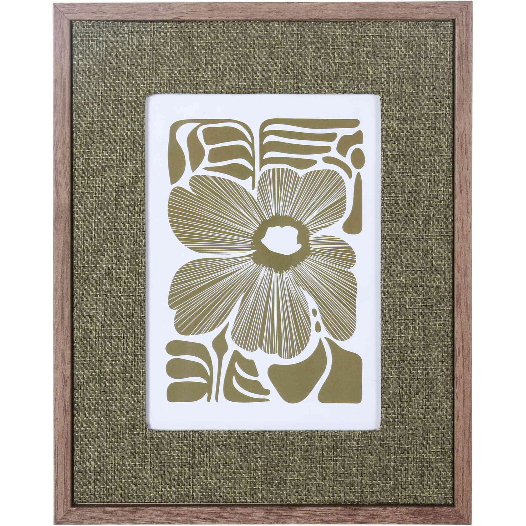 Moldura Entran&ccedil;ada 13x18cm Verde Kasa