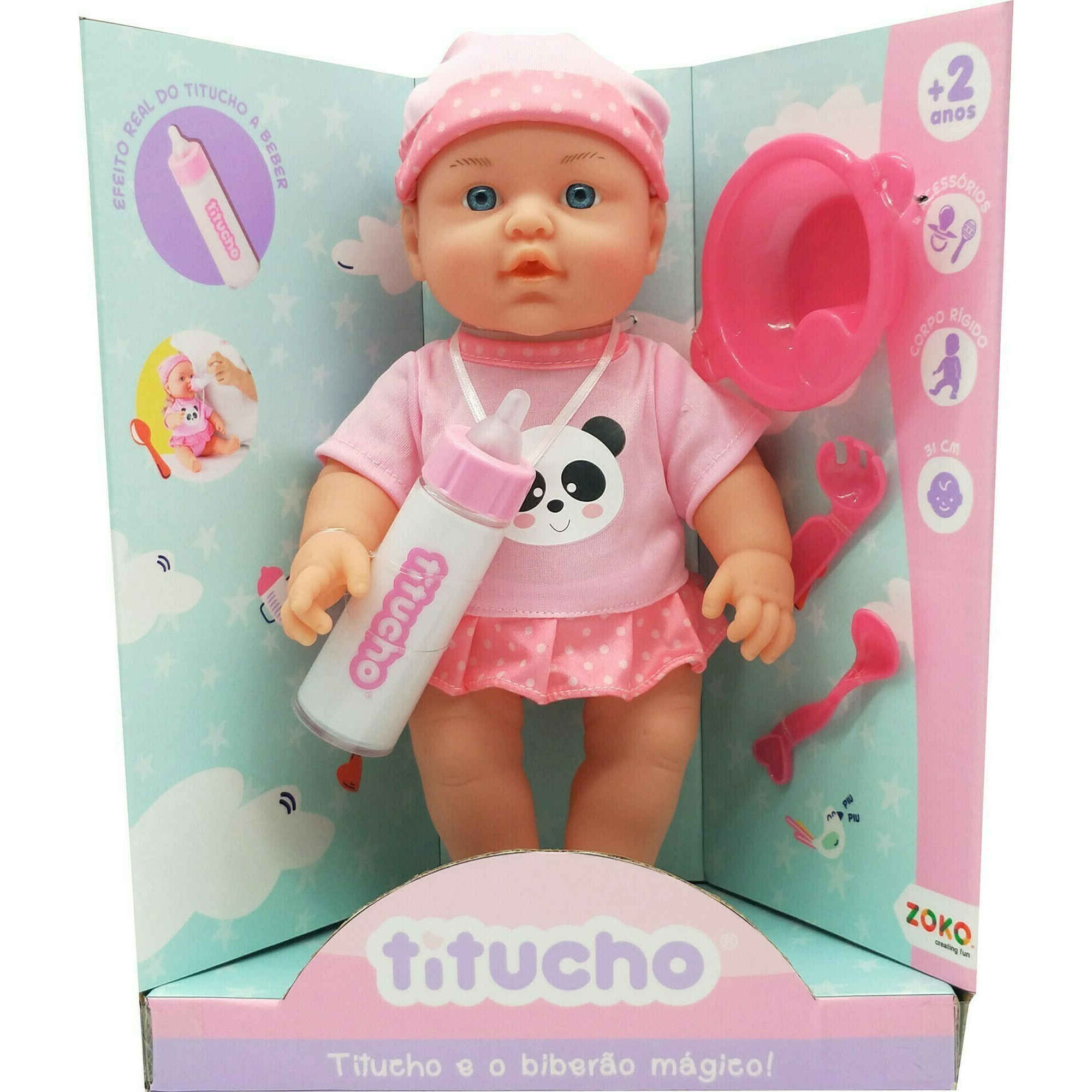 Boneco Titucho e o Biberão Mágico