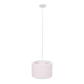 Candeeiro de Teto Tecido Branco Camilo