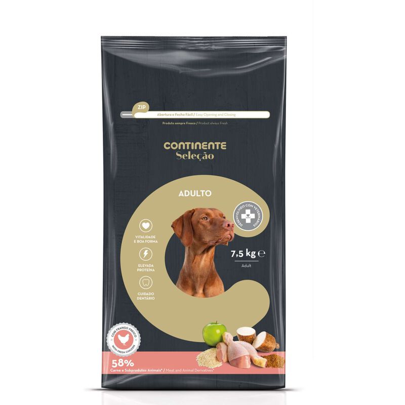 Ração para Cão Adulto Frango Continente Seleção