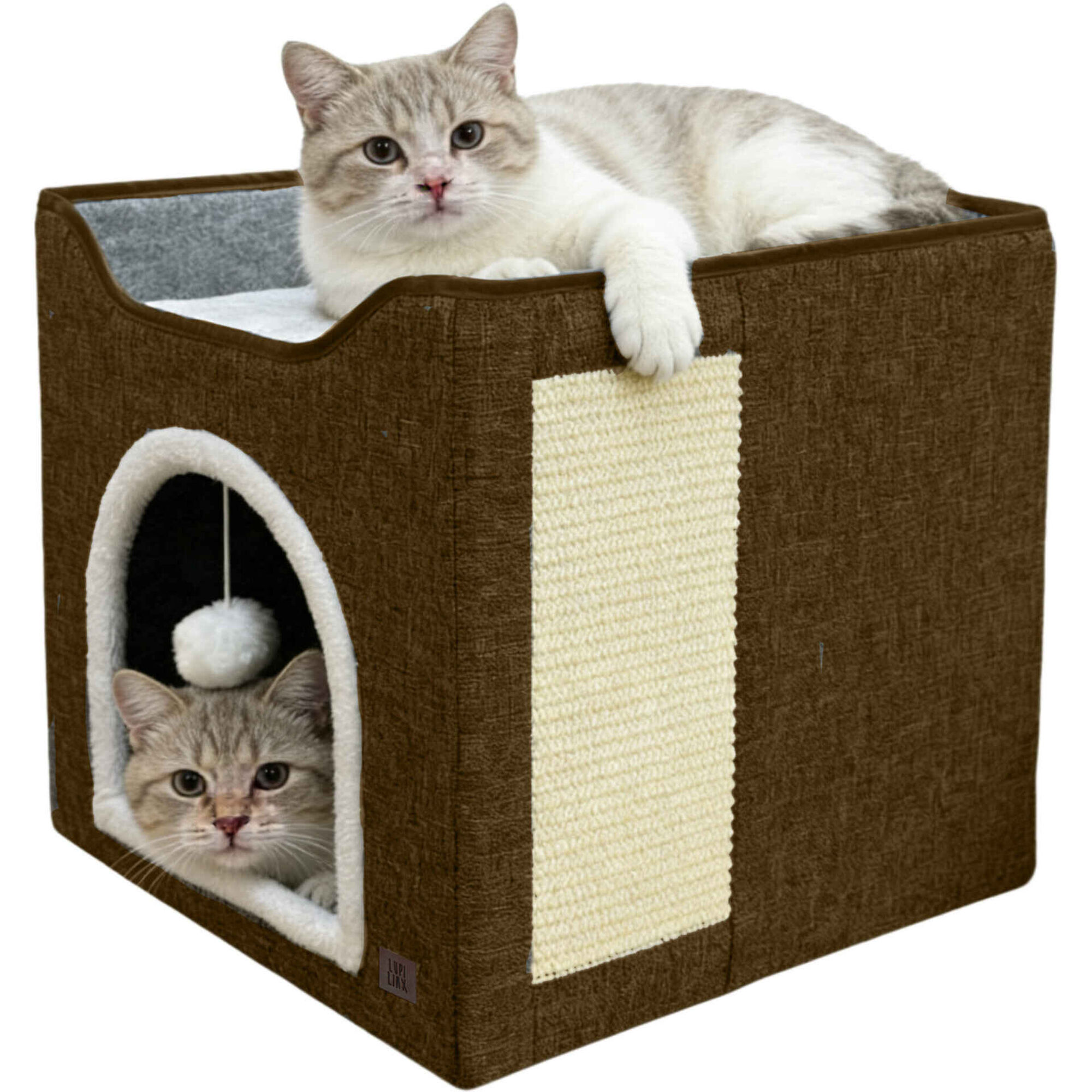 Arranhador para Gato Casa Castanho Lupi Linx