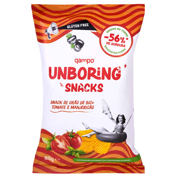 Snacks Salgados Tomate e Manjericão Unboring