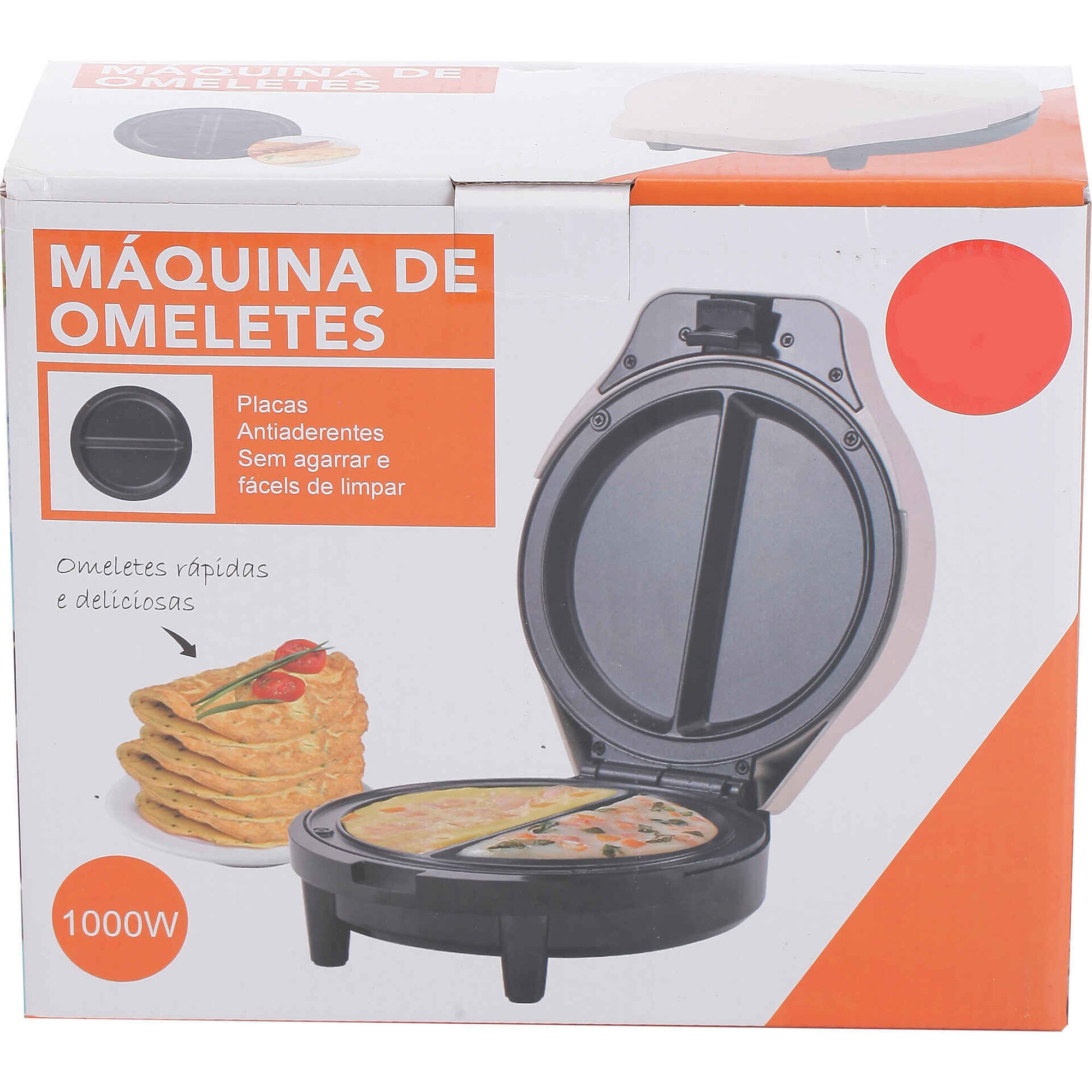 M&aacute;quina de Omeletes 1000W Bege