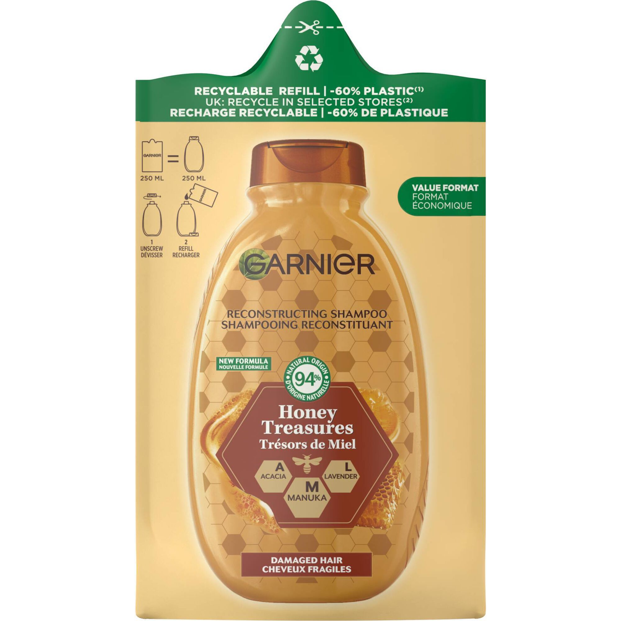 Champô Ultra Suave Tesouros de Mel Refill