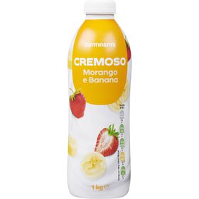 Iogurte L&iacute;quido Cremoso Morango e Banana Continente
