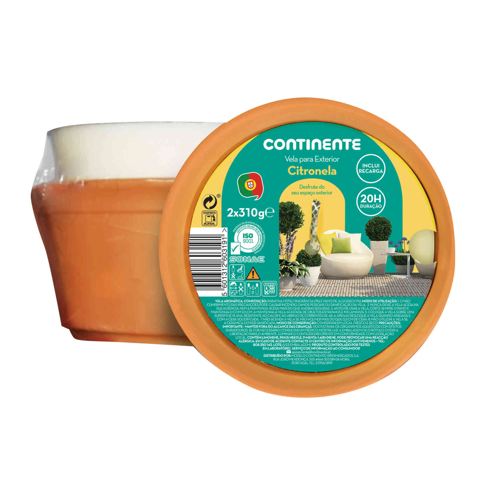 Ambientador Vela Citronela Pack Duplo