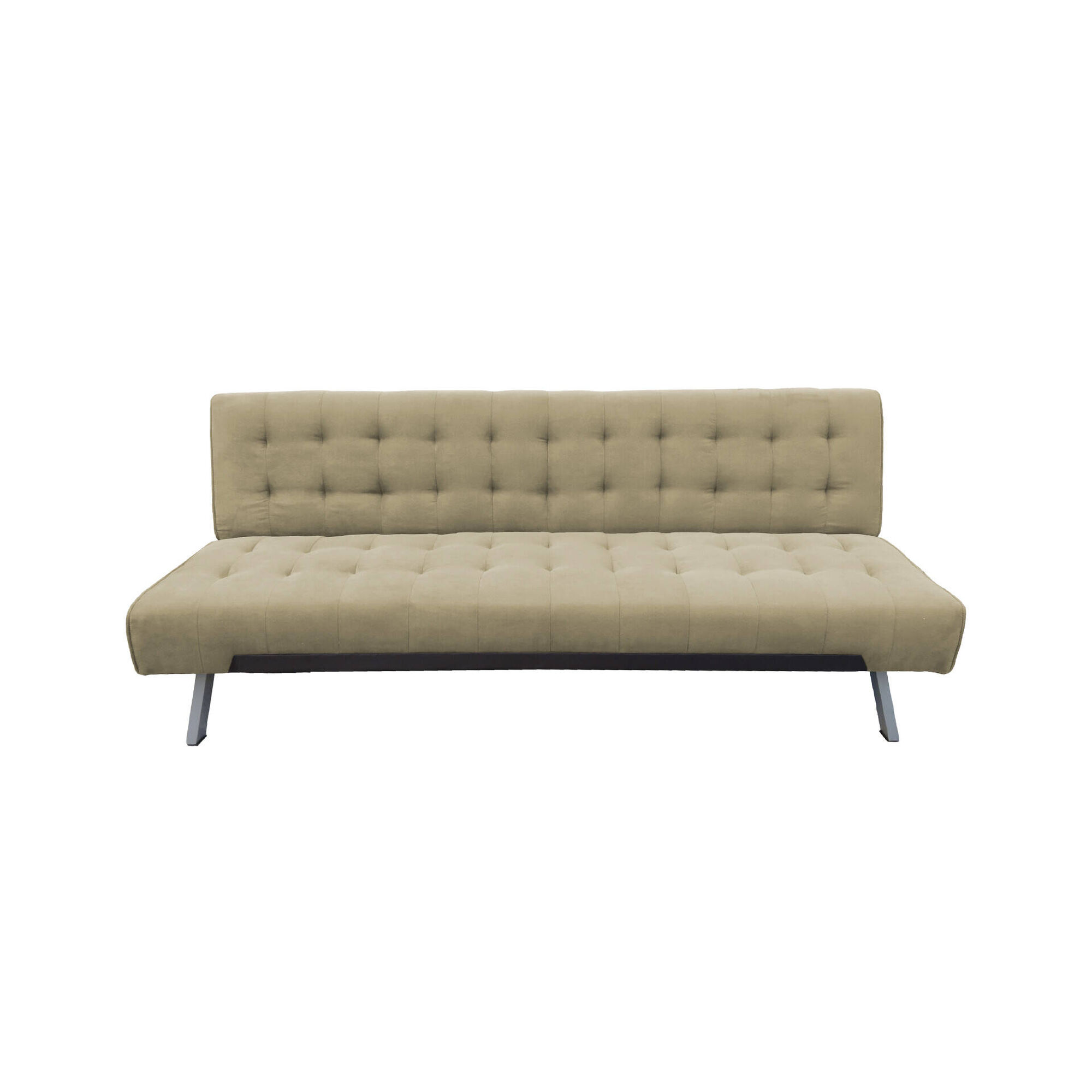 Sof&aacute; Cama 3 Lugares Bege Click Clack Kasa