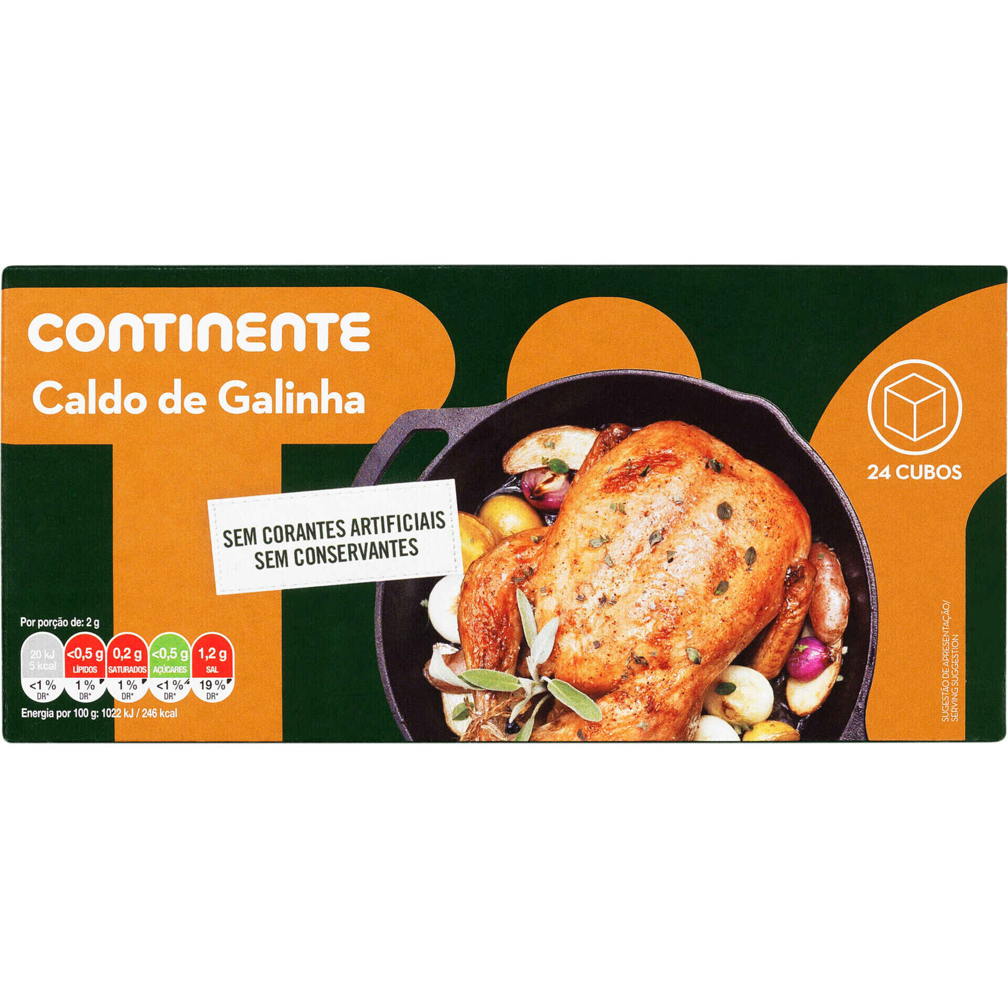 Caldo de Galinha Cubos Continente