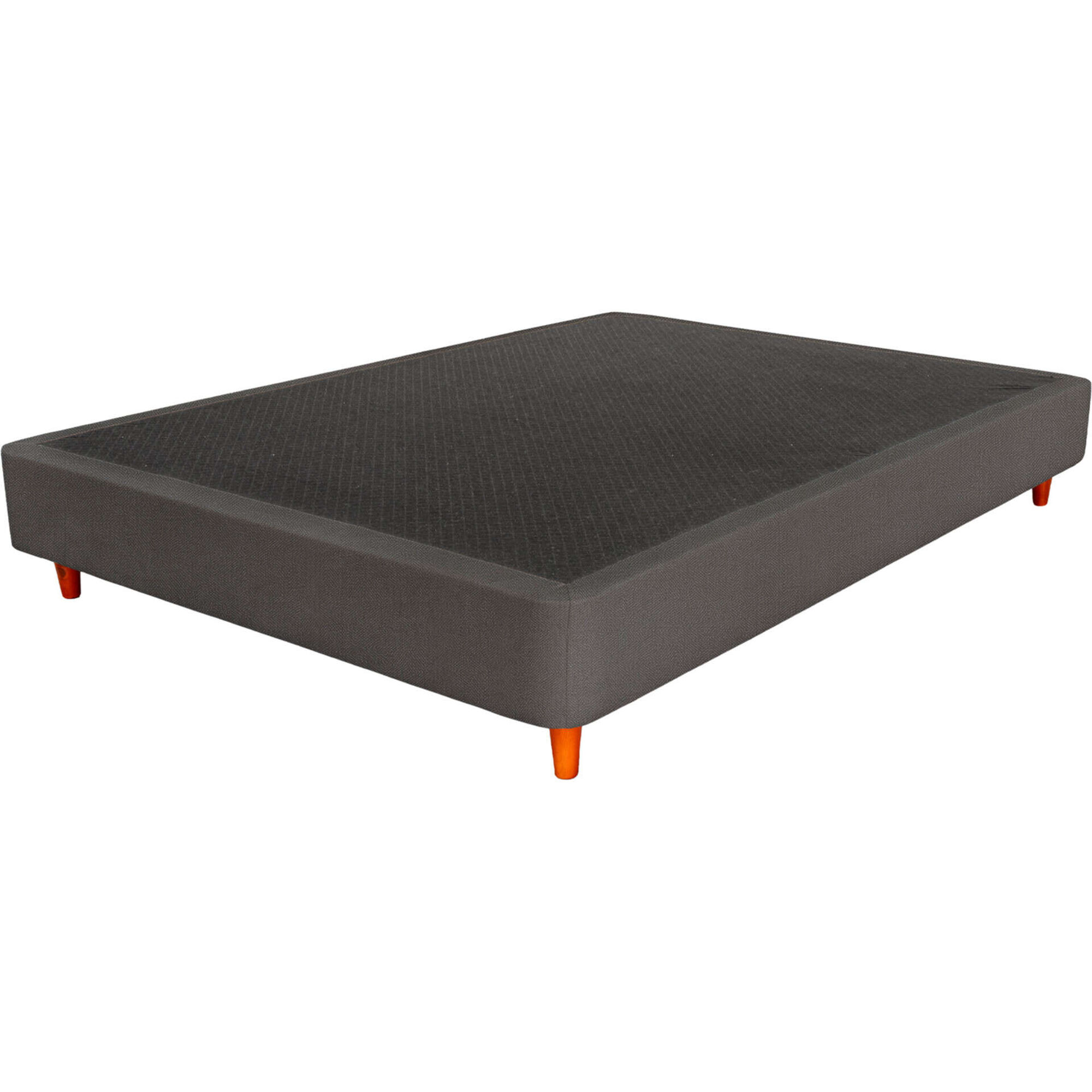 Sommier Nara Anthracite P&eacute;s Retangulares Madeira Verniz Dreamura