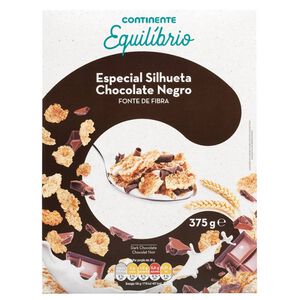 Cereais Especial Silhueta com Chocolate Negro Continente Equilíbrio