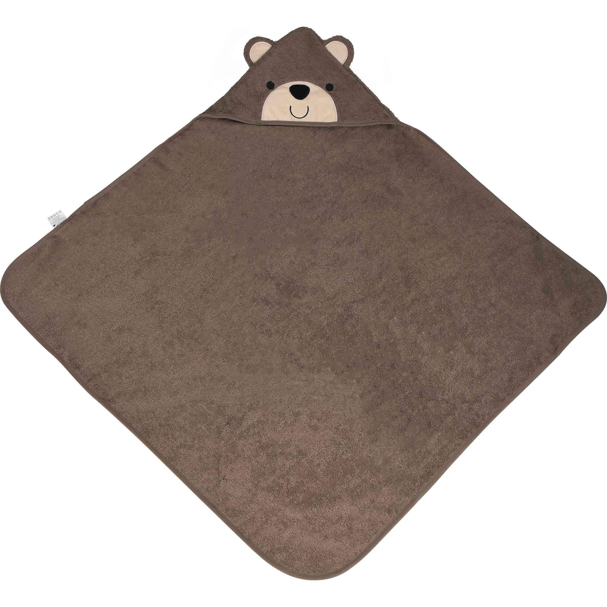Toalha de Banho Capuz 80x80cm Urso Happy Bear