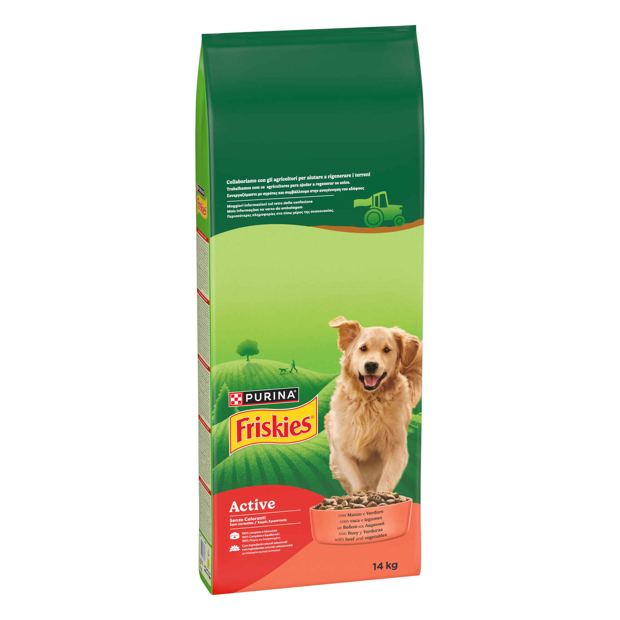 Ra&ccedil;&atilde;o para C&atilde;o Adulto Active Vaca Purina Friskies