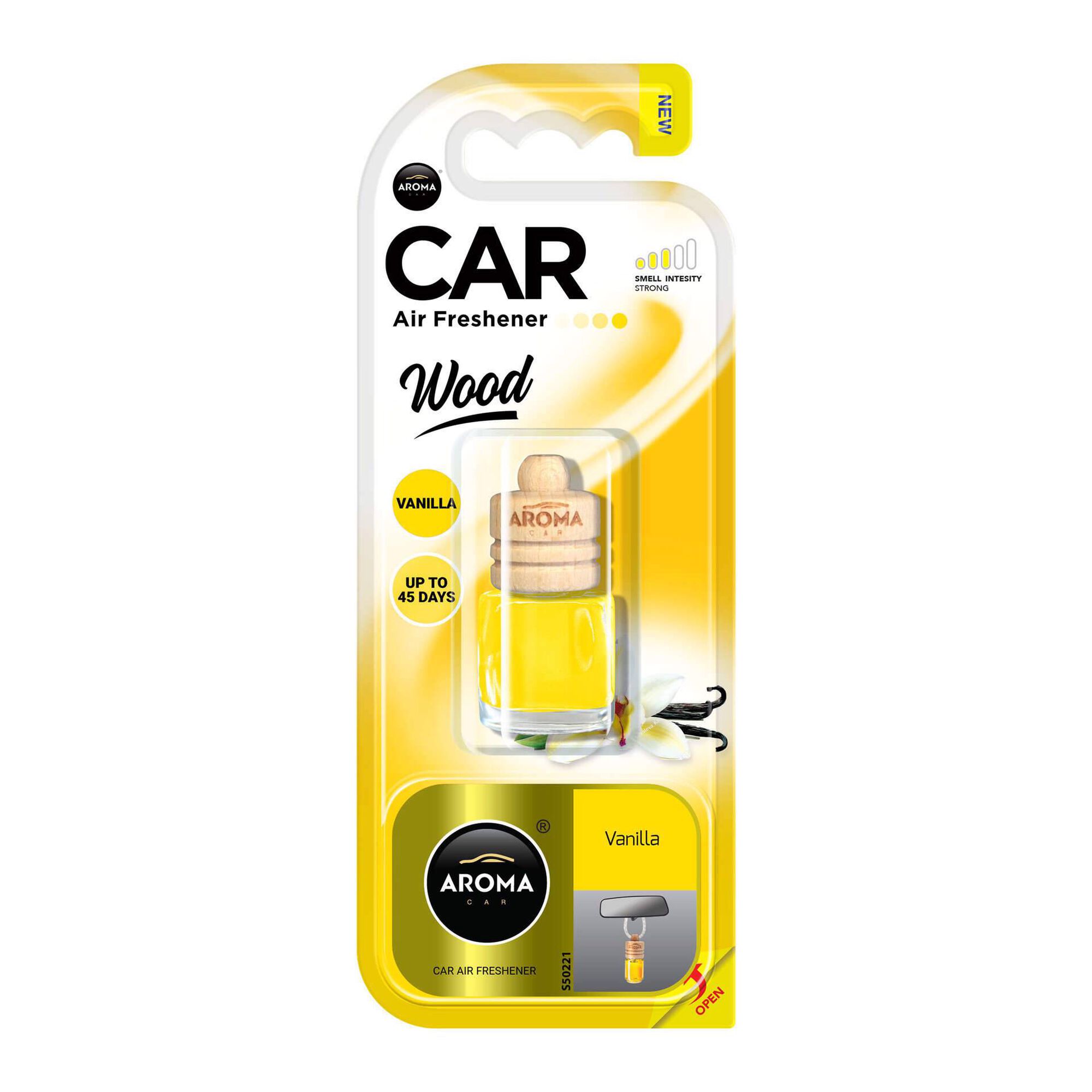 Ambientador Auto Pendurar Frasco Baunilha