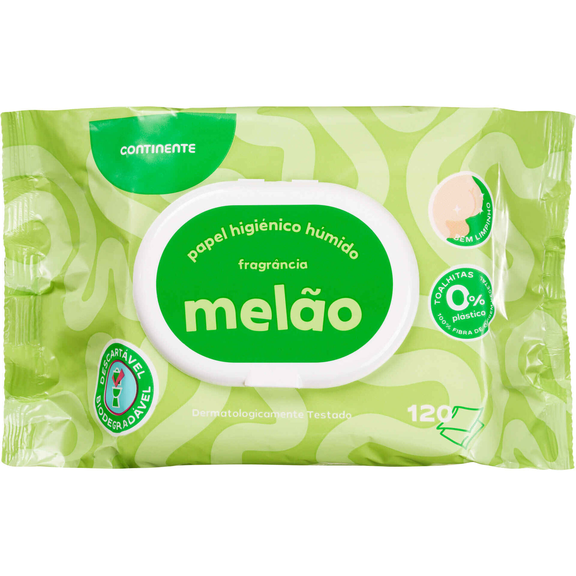 Papel Higi&eacute;nico H&uacute;mido Mel&atilde;o Continente